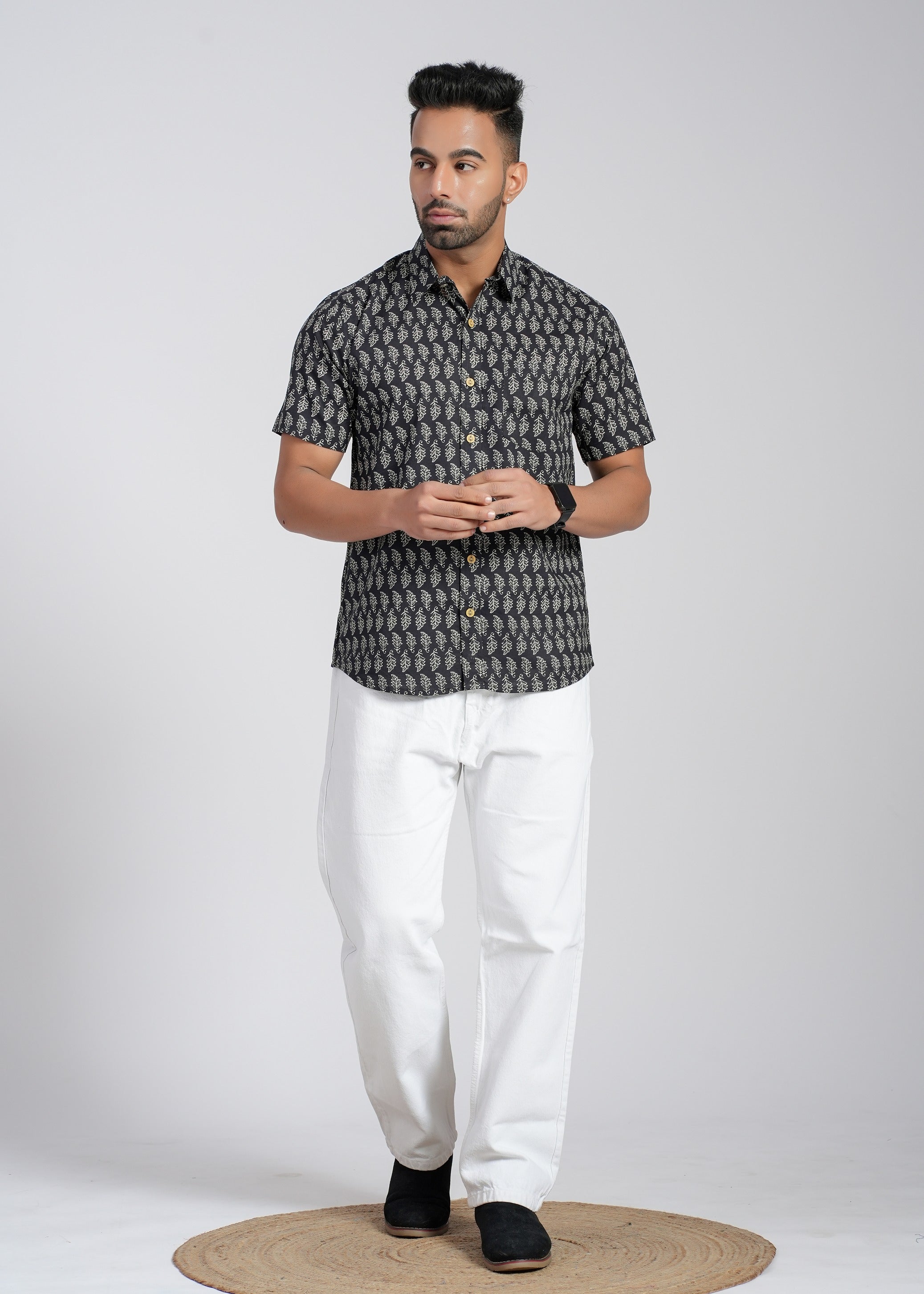 Cotton Printed Half Sleeve Shirt