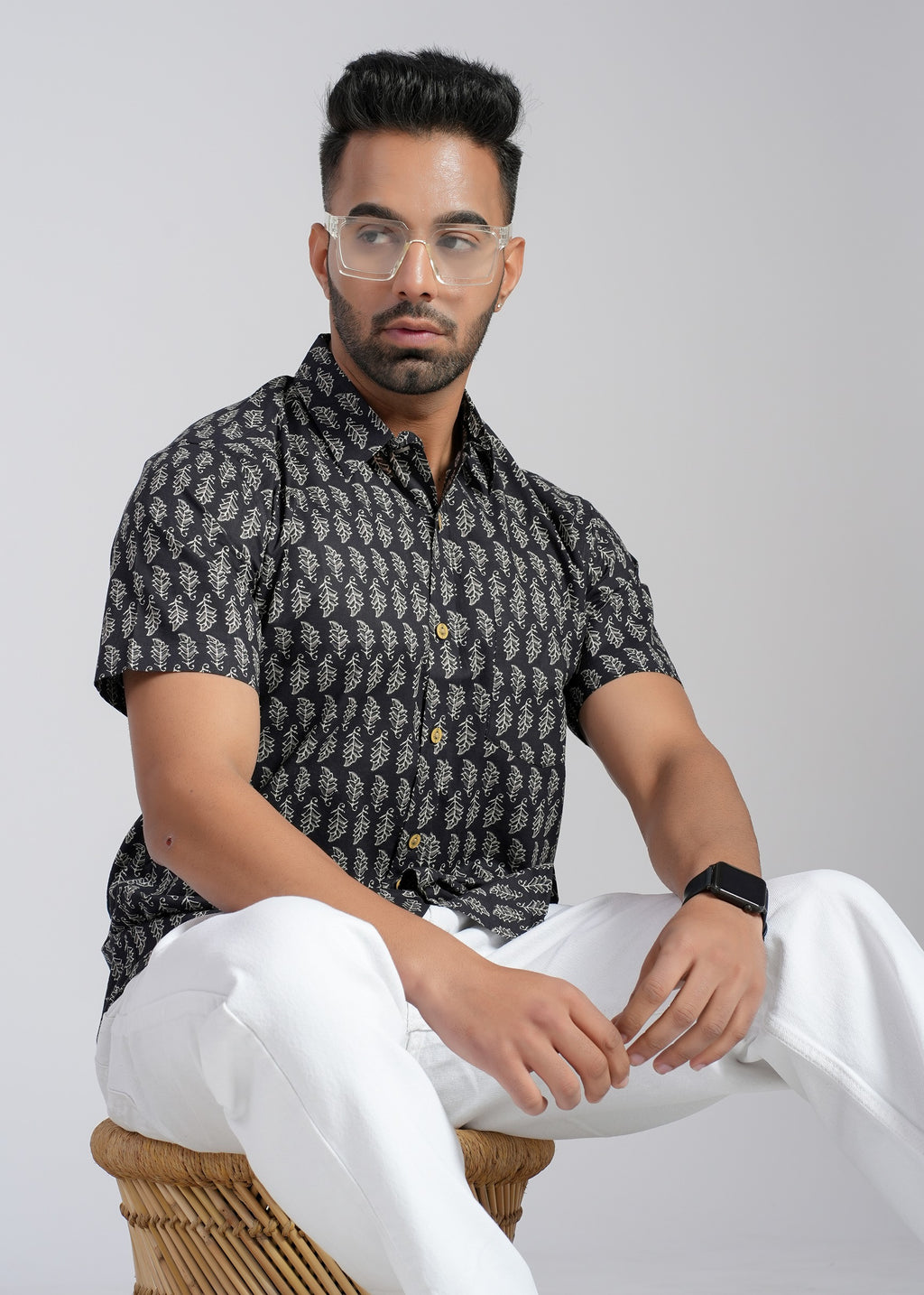 Cotton Printed Half Sleeve Shirt