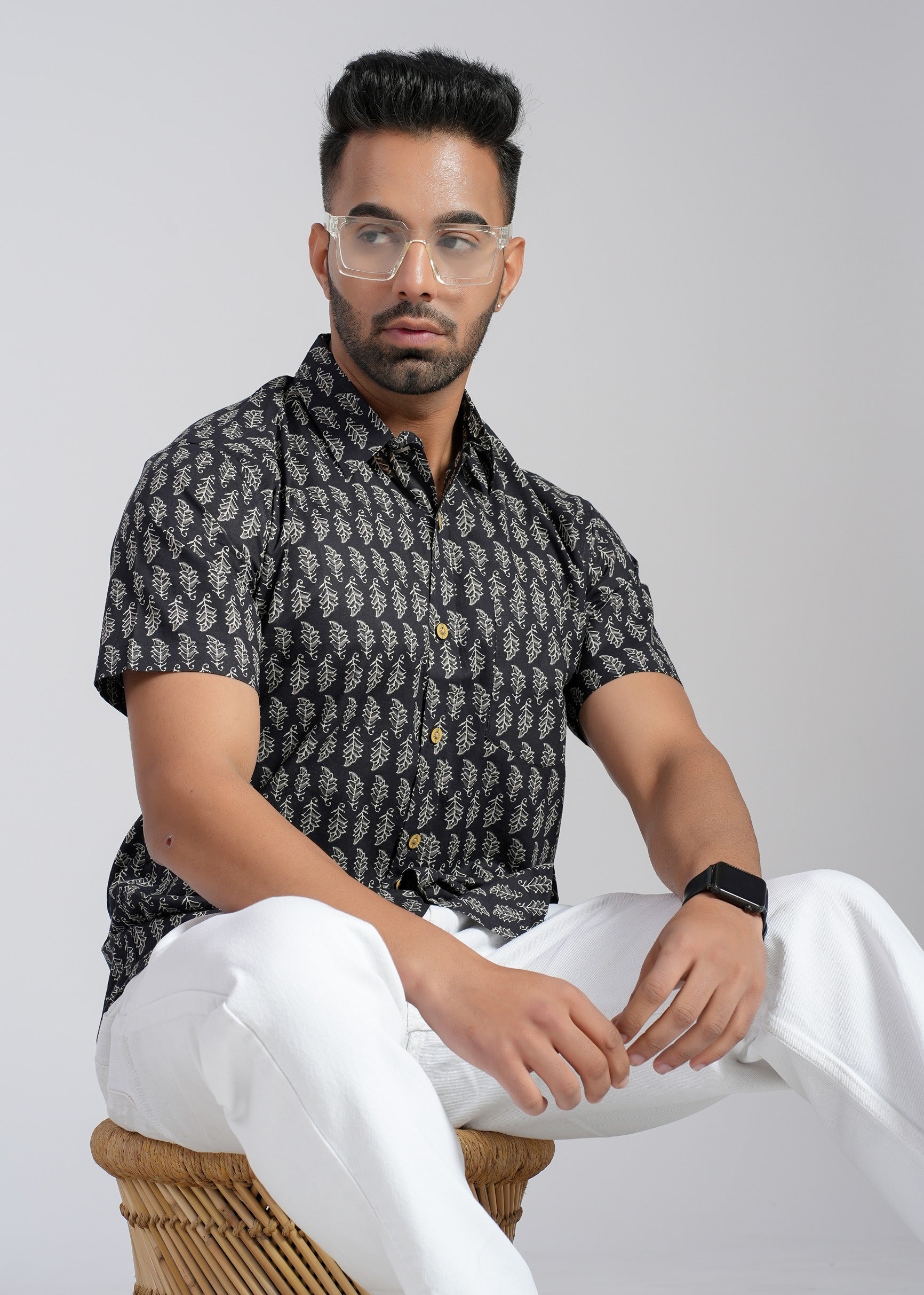 Cotton Printed Half Sleeve Shirt