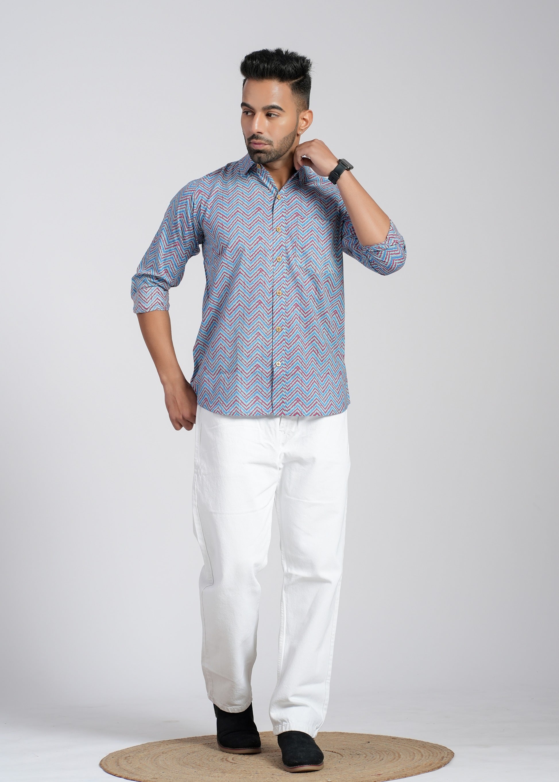 Cotton Printed Full Sleeve Shirt