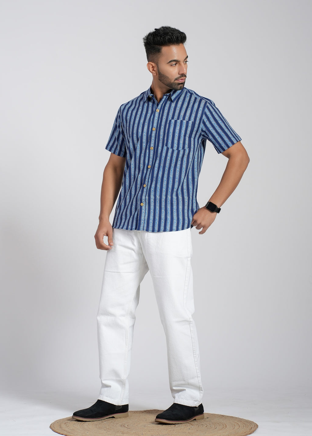 Cotton Printed Half Sleeve Shirt