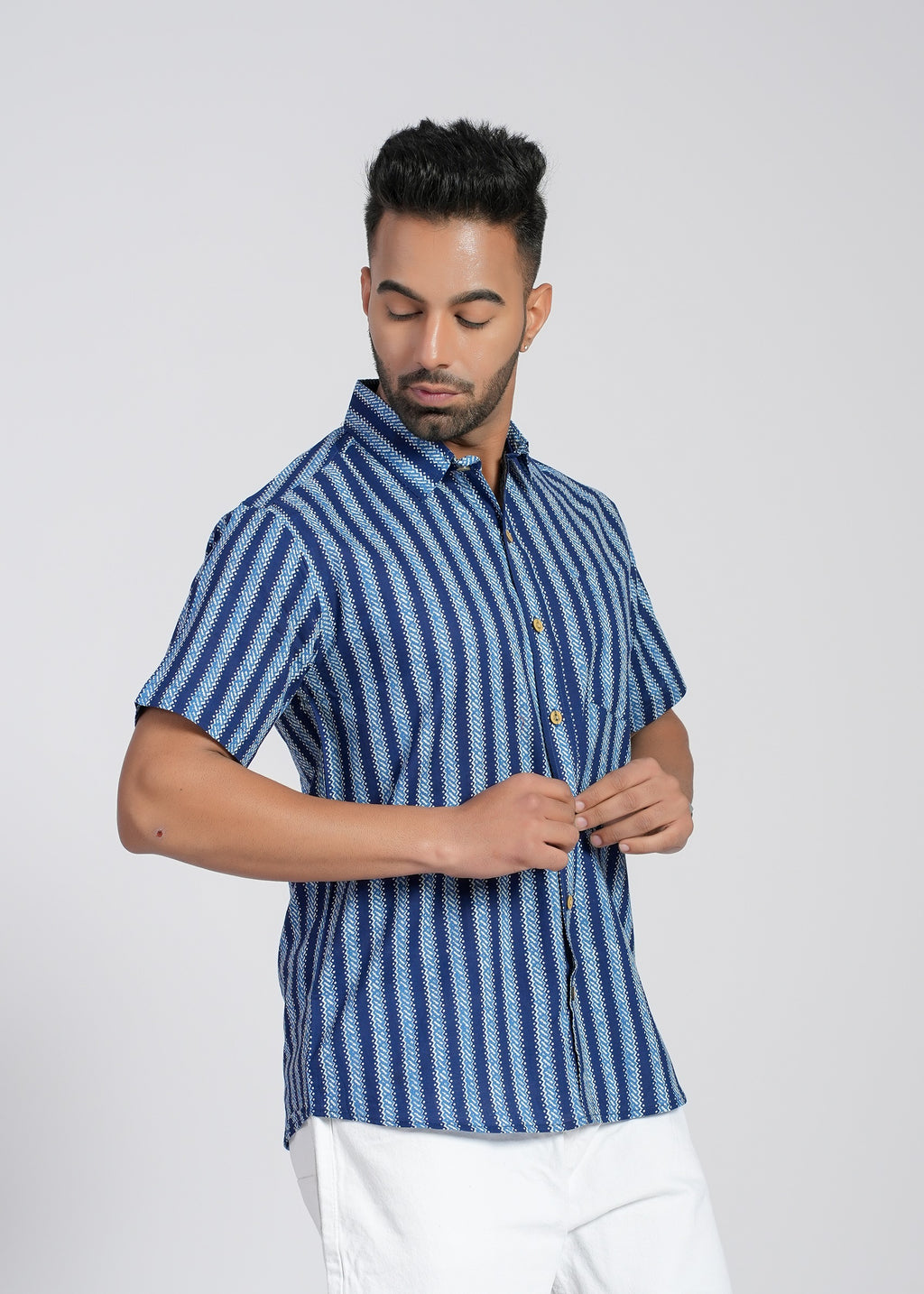 Cotton Printed Half Sleeve Shirt