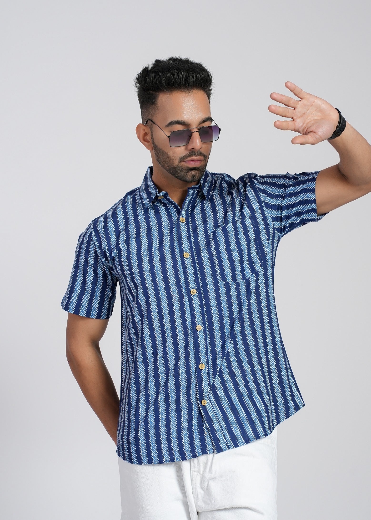 Cotton Printed Half Sleeve Shirt
