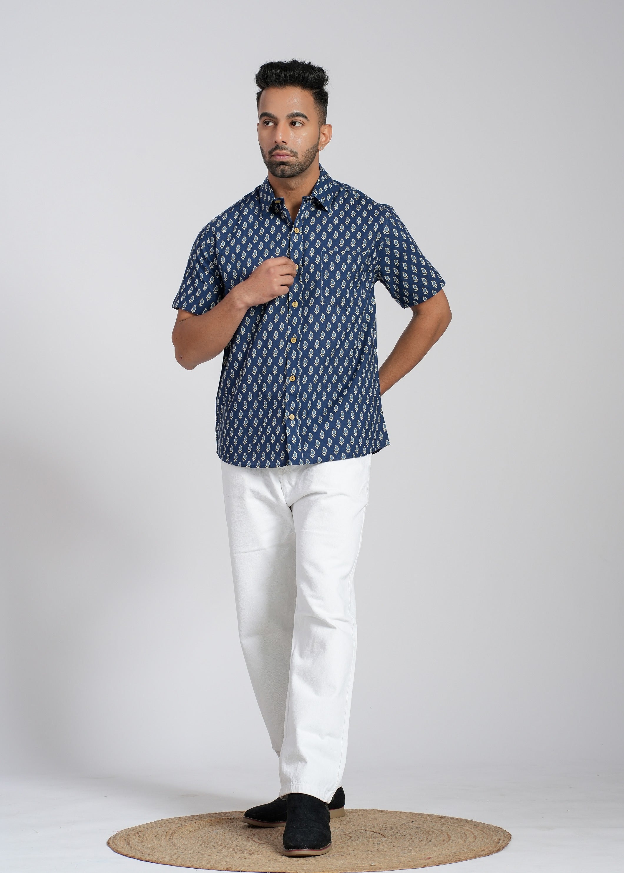 Cotton Printed Half Sleeve Shirt
