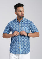 Cotton Printed Half Sleeve Shirt