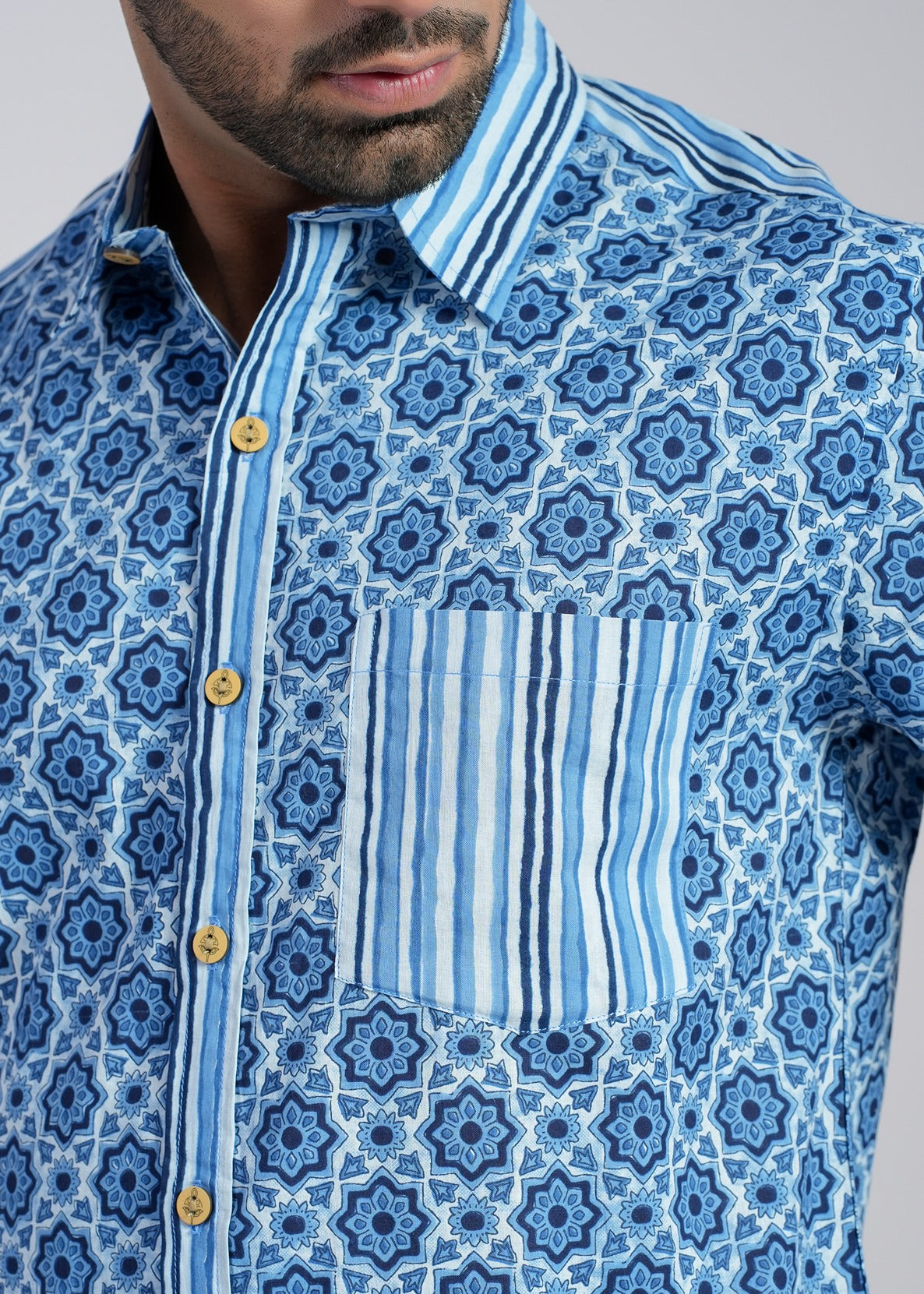 Cotton Printed Half Sleeve Shirt