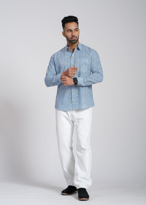 Cotton Printed Full Sleeve Shirt