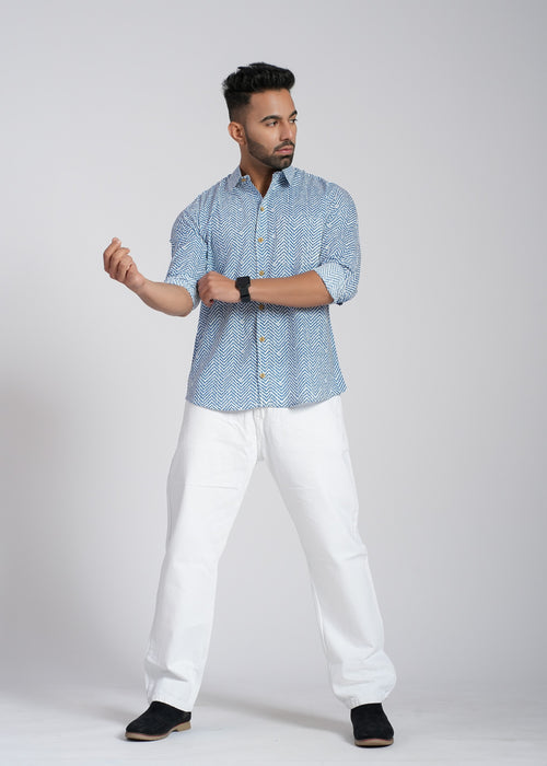 Cotton Printed Full Sleeve Shirt