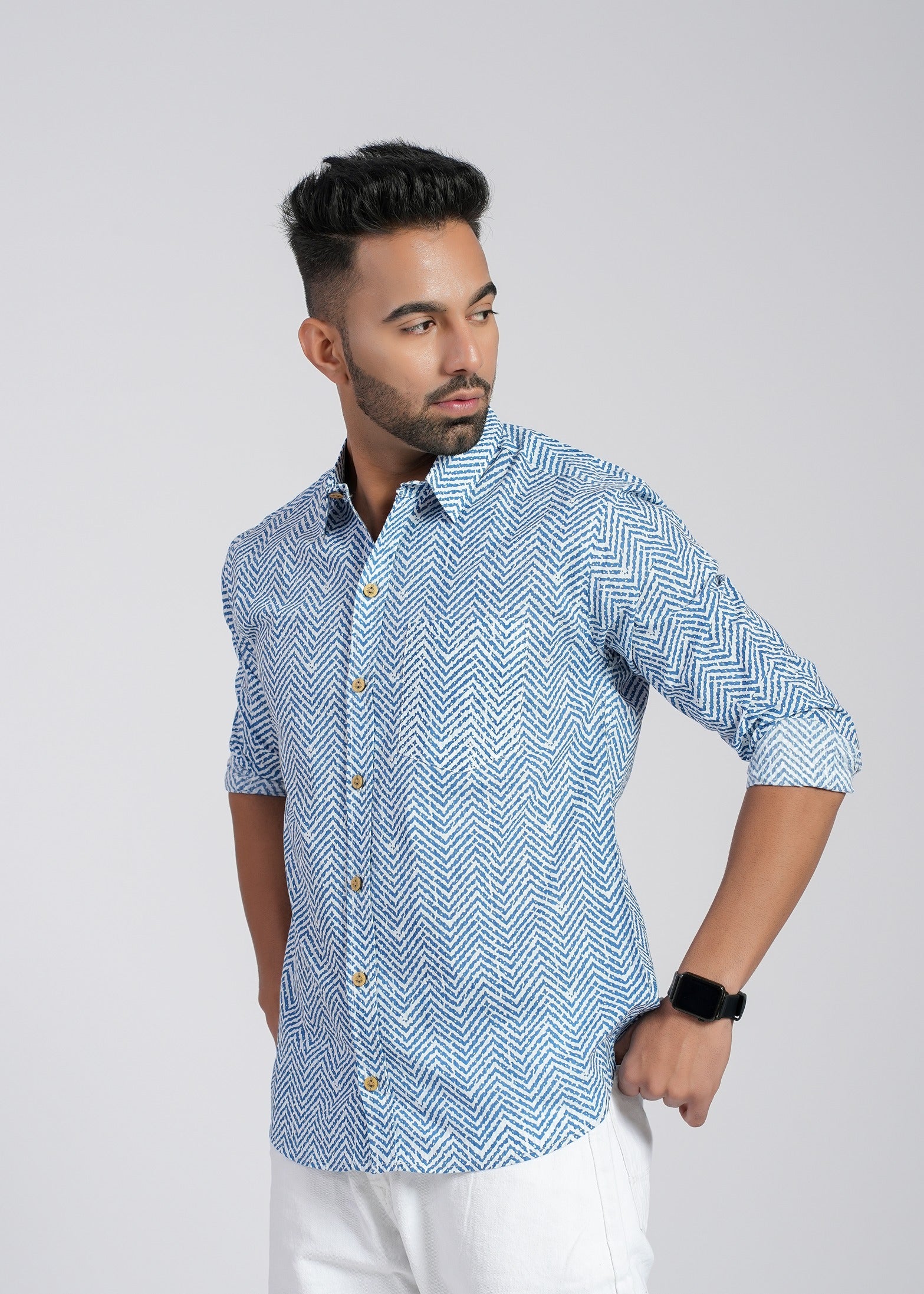 Cotton Printed Full Sleeve Shirt