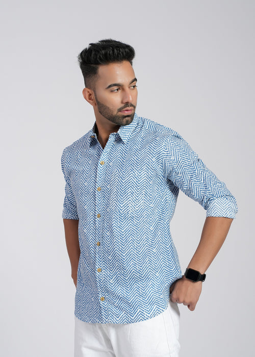 Cotton Printed Full Sleeve Shirt