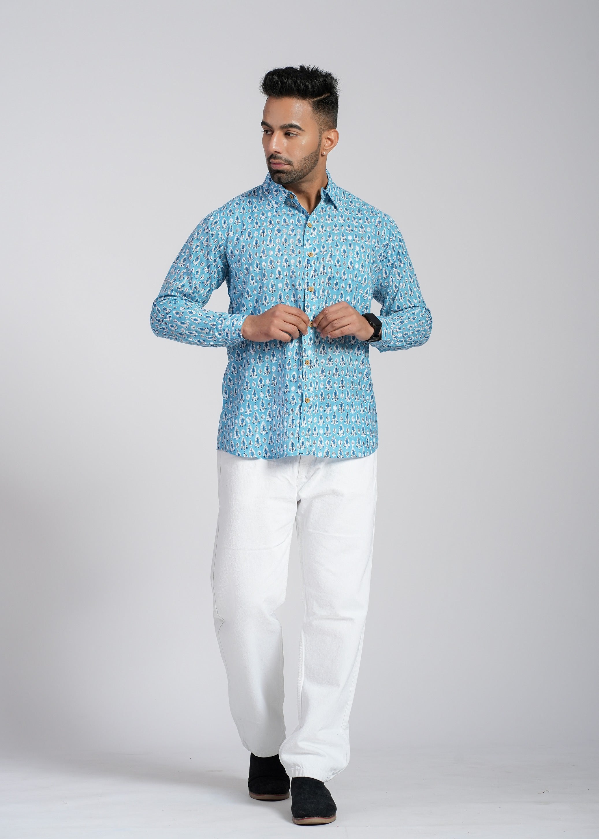 Cotton Printed Full Sleeve Shirt
