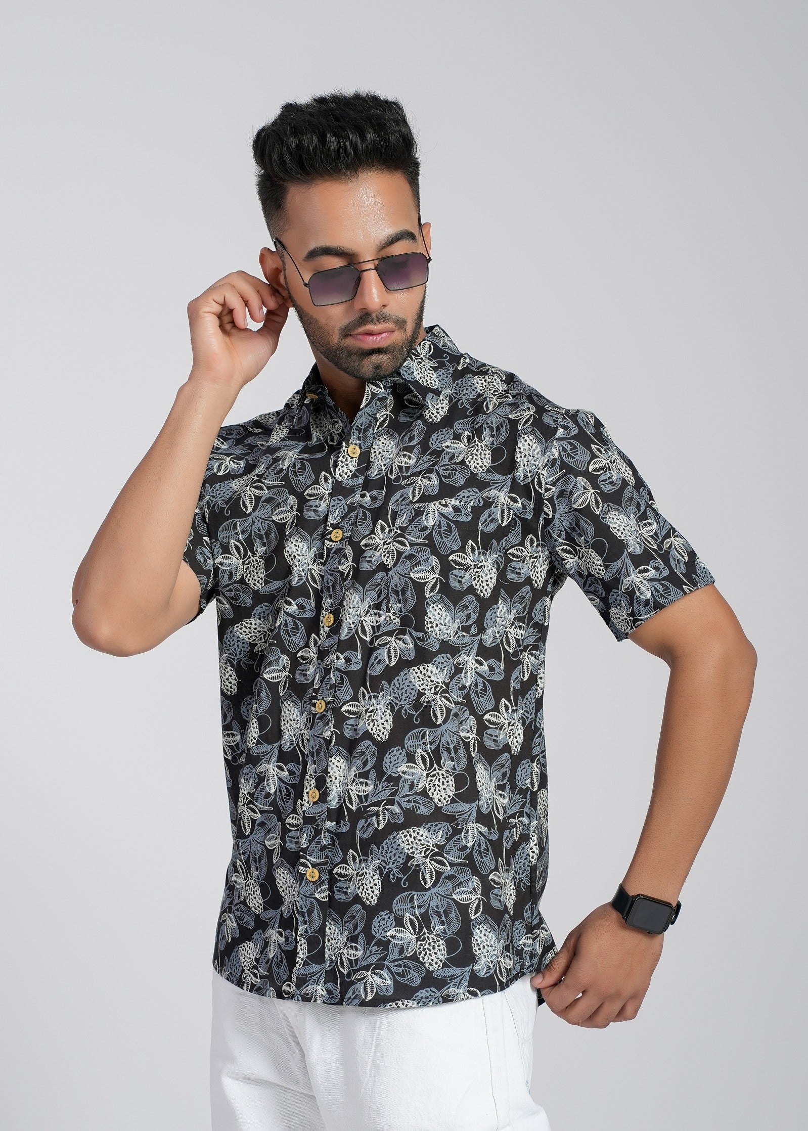 Cotton Printed Half Sleeve Shirt