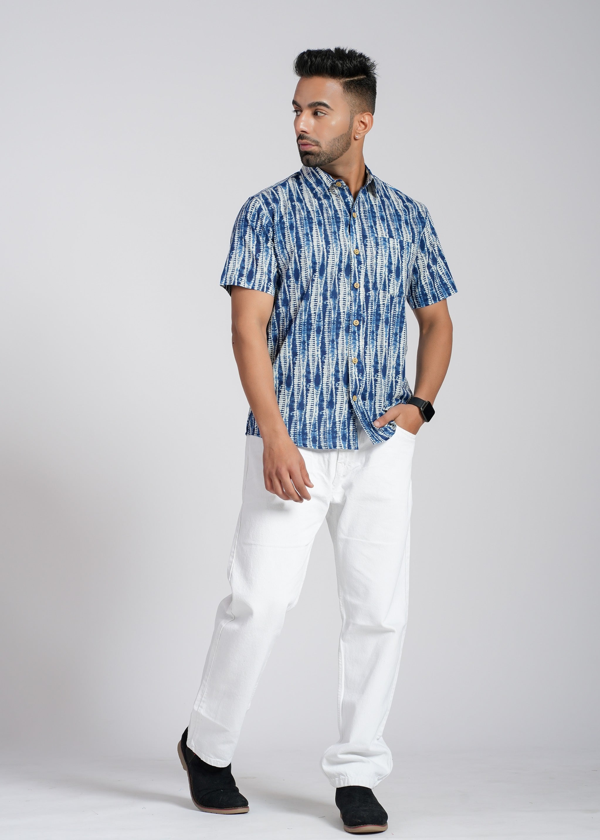 Cotton Printed Half Sleeve Shirt