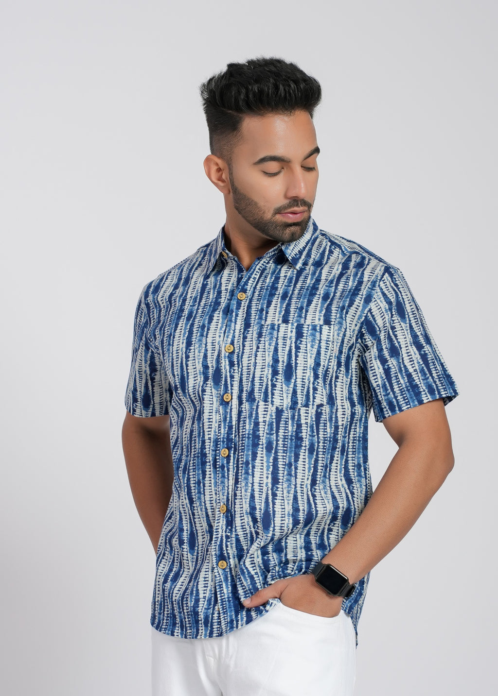 Cotton Printed Half Sleeve Shirt