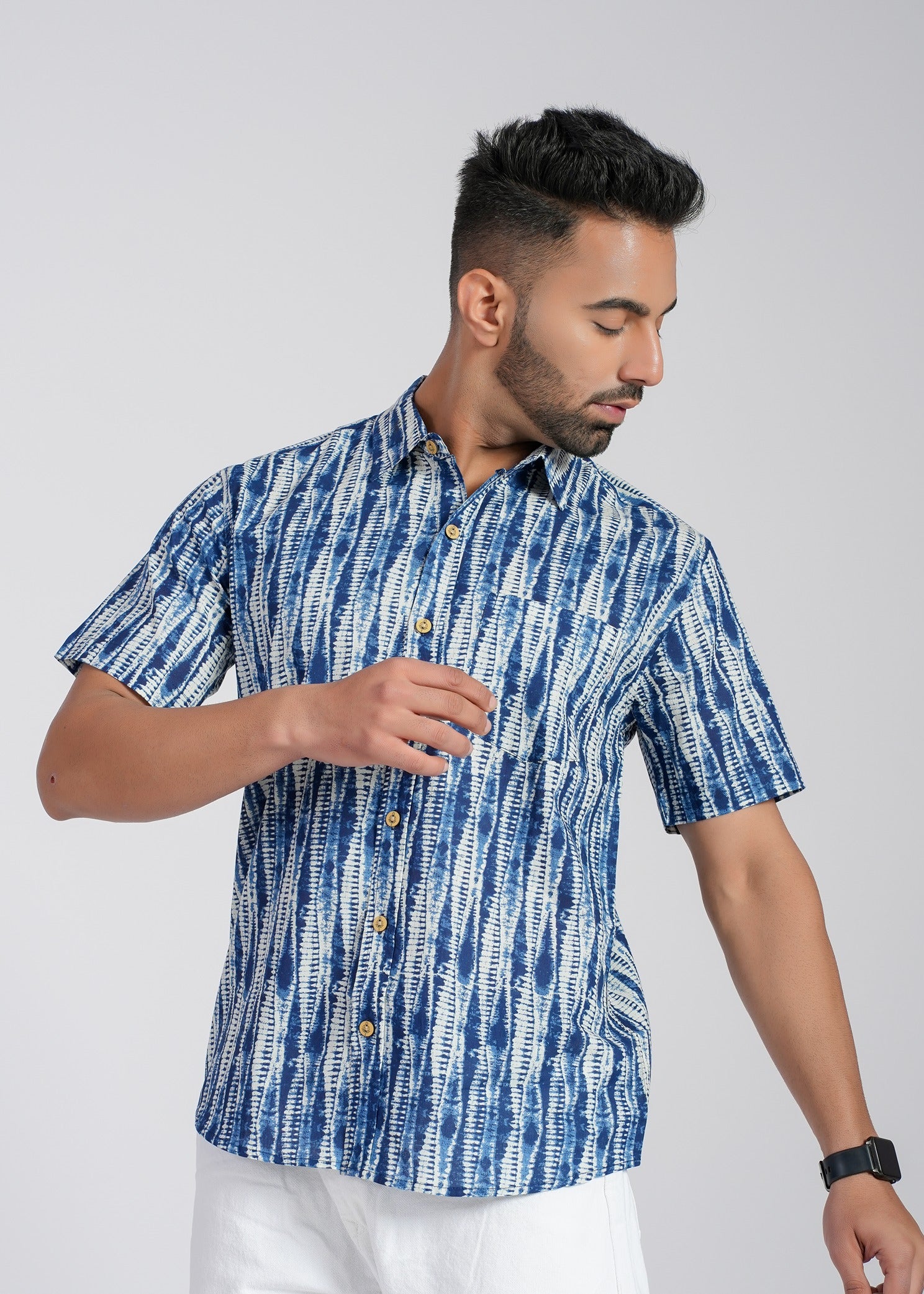 Cotton Printed Half Sleeve Shirt