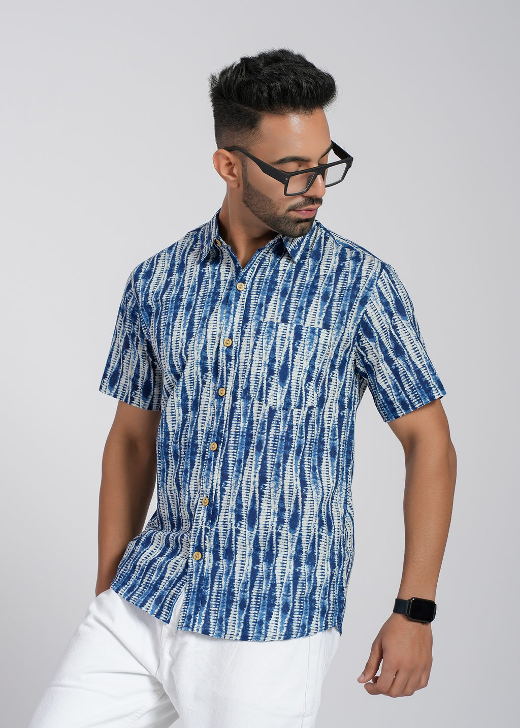 Cotton Printed Half Sleeve Shirt