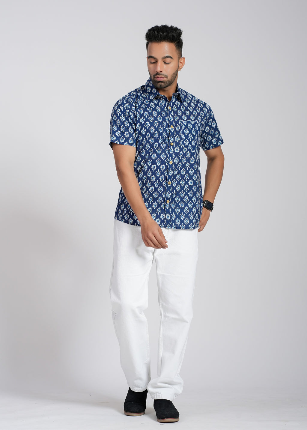 Cotton Printed Half Sleeve Shirt