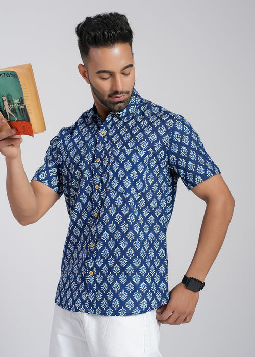 Cotton Printed Half Sleeve Shirt