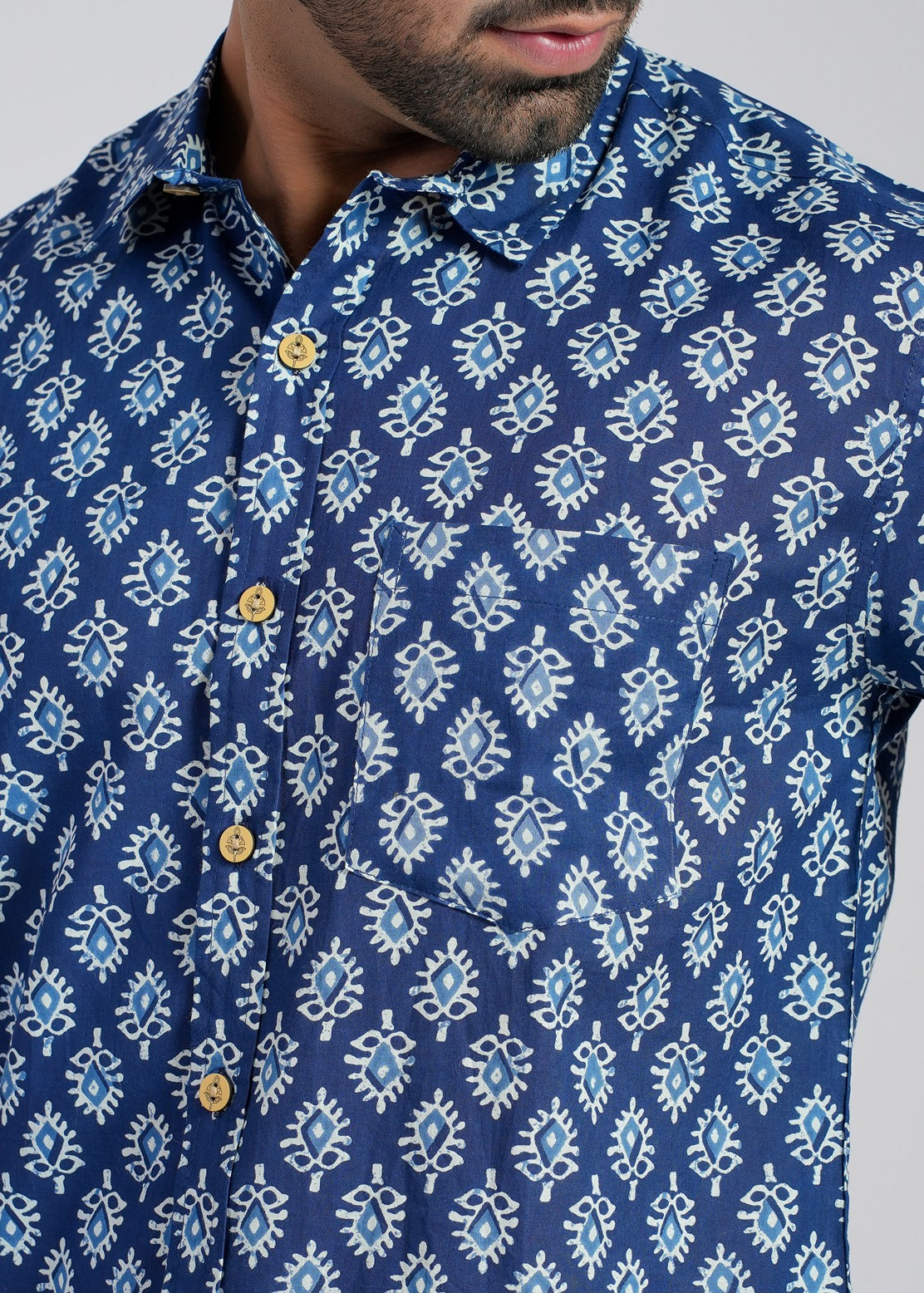 Cotton Printed Half Sleeve Shirt