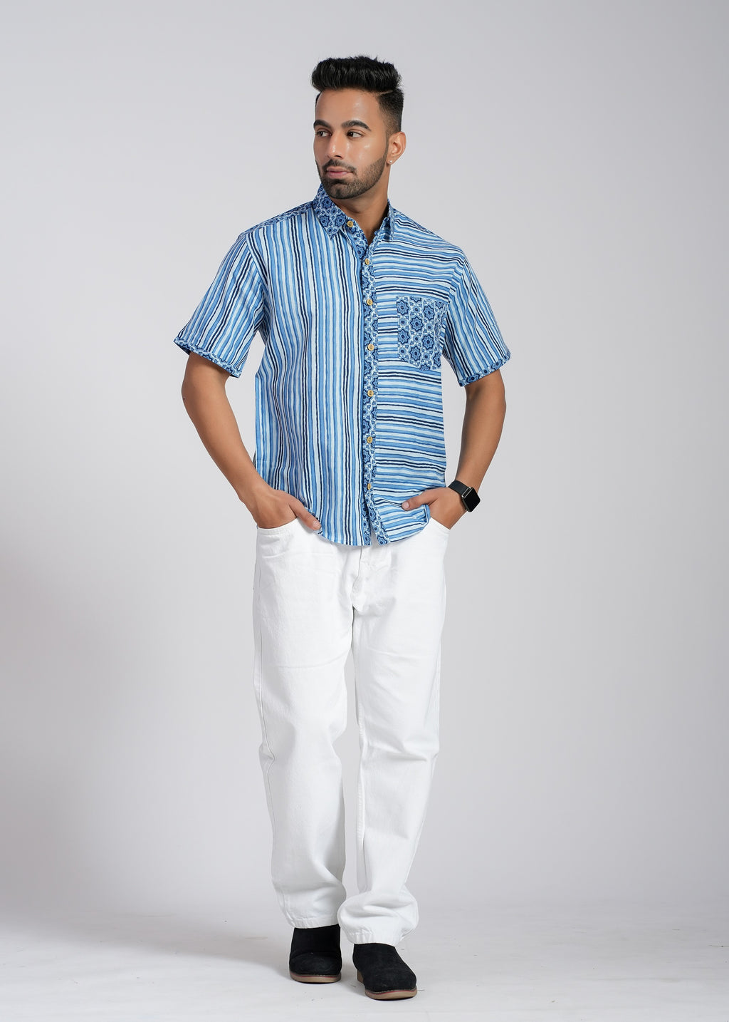 Cotton Printed Half Sleeve Shirt