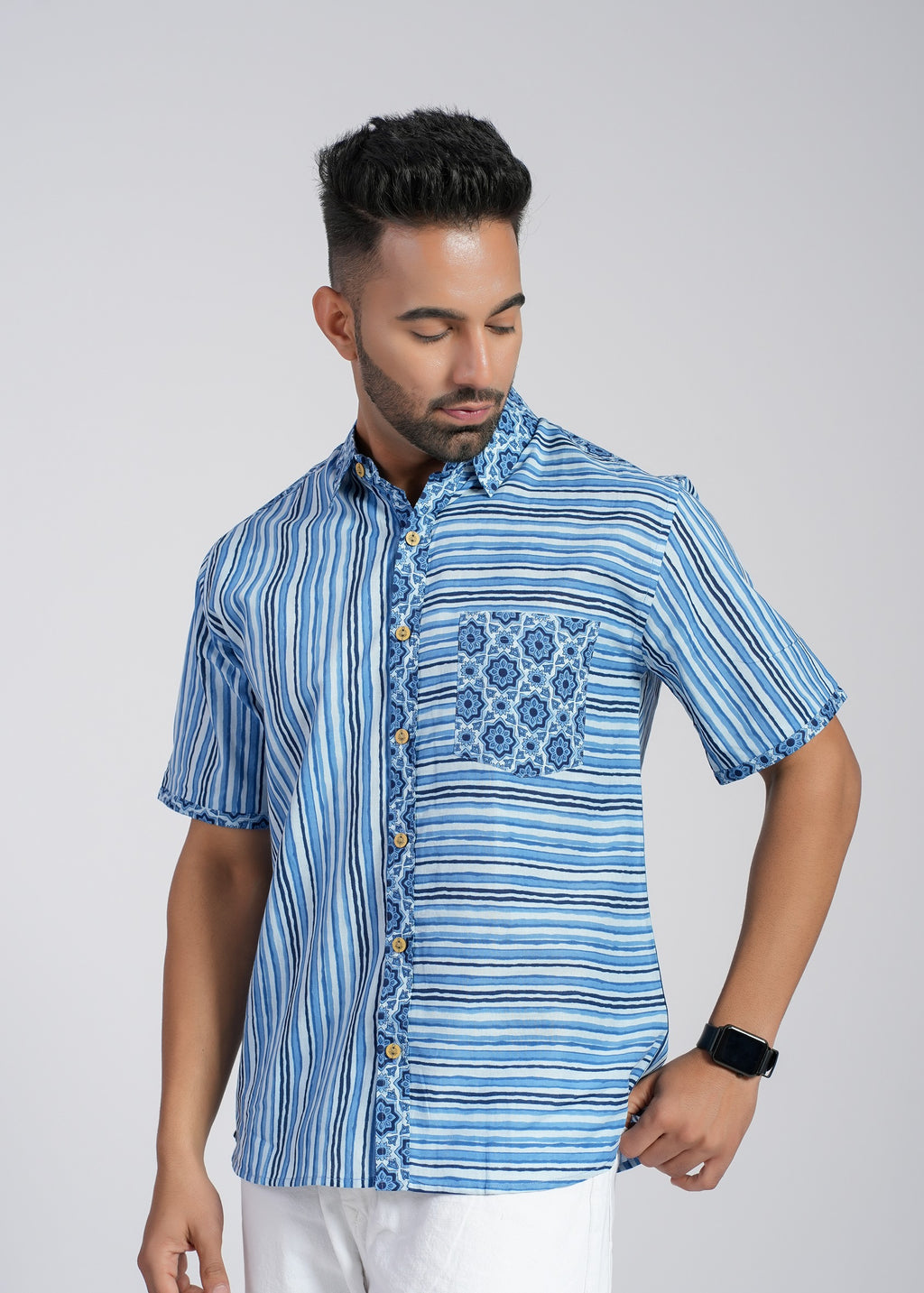 Cotton Printed Half Sleeve Shirt