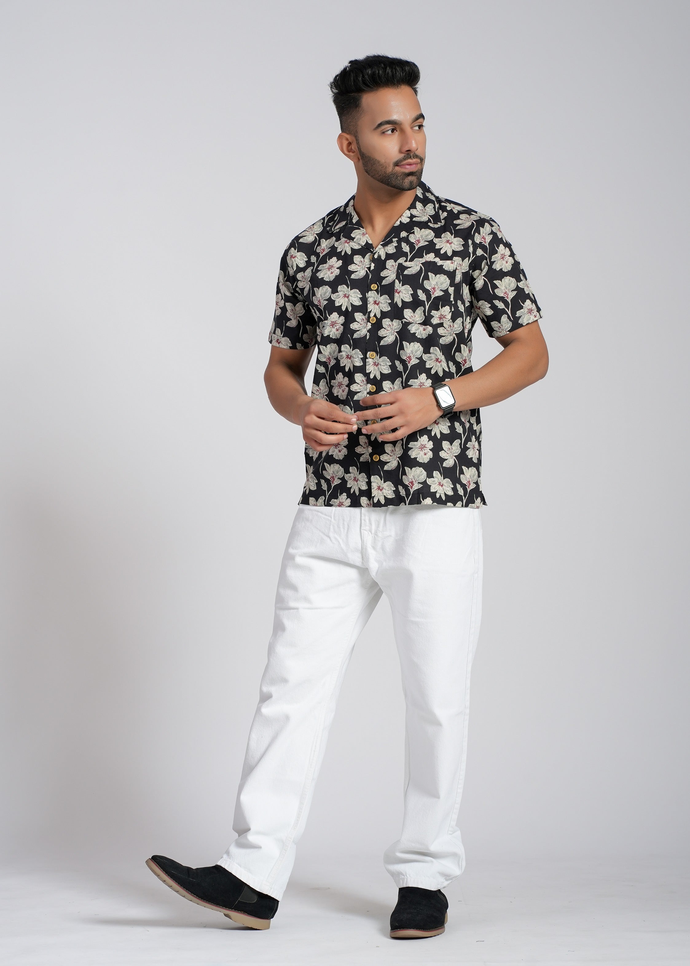 Cotton Printed Half Sleeve Shirt
