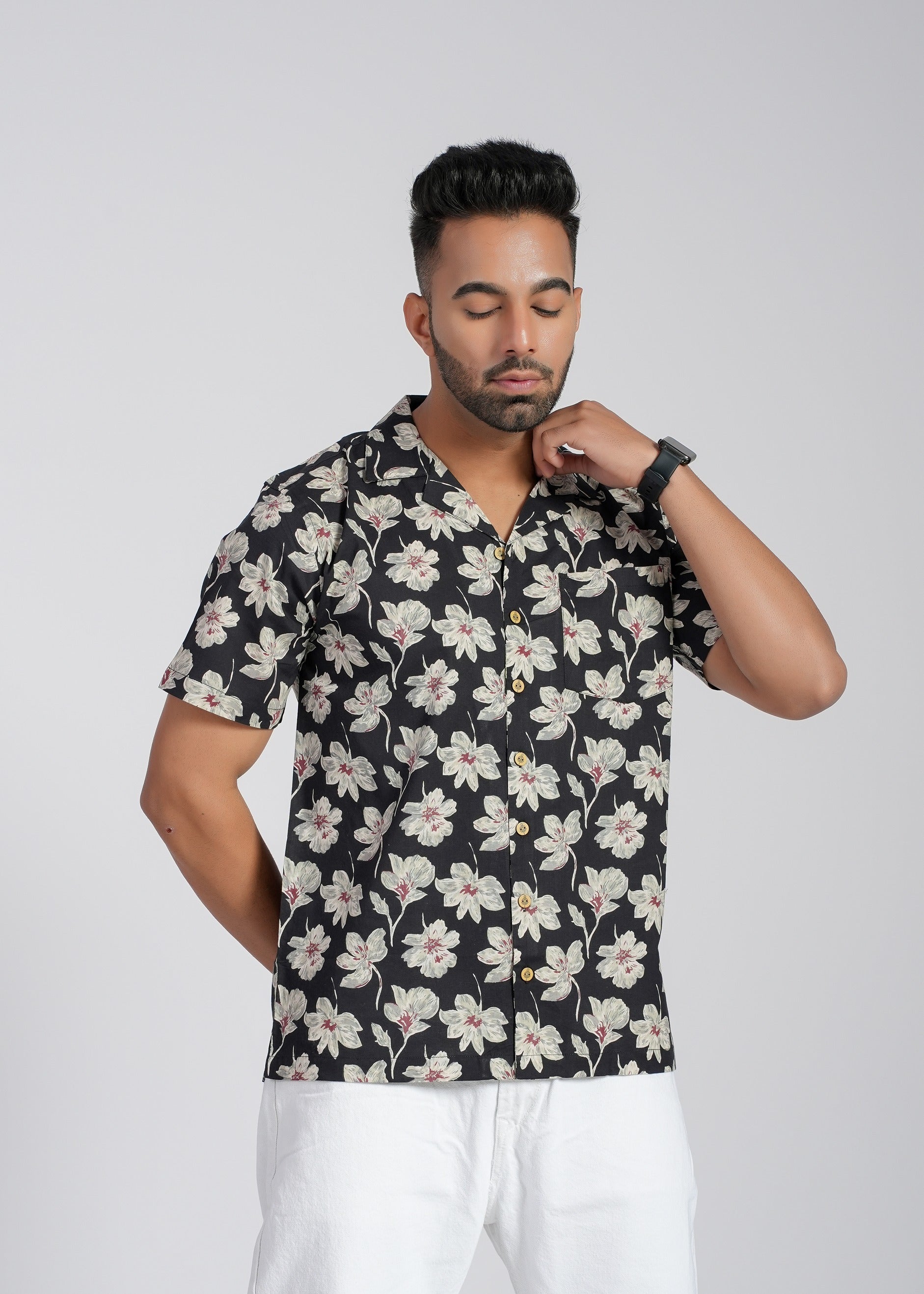 Cotton Printed Half Sleeve Shirt