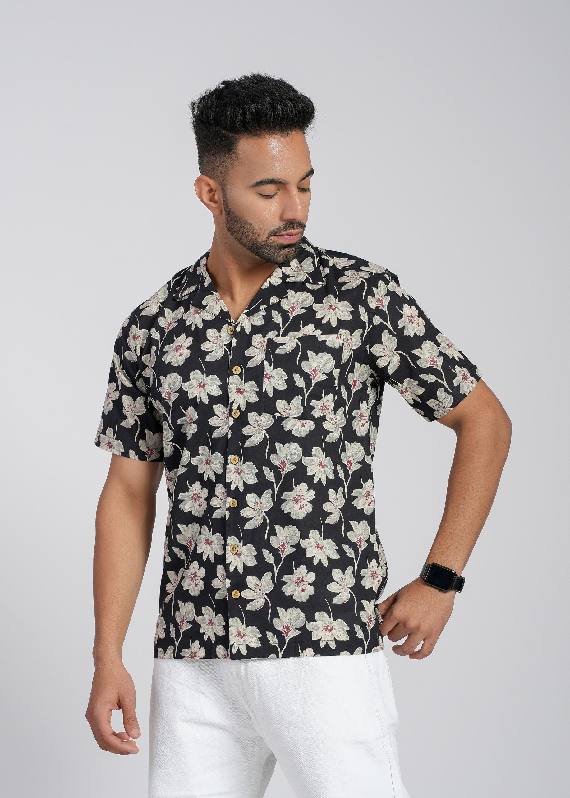 Cotton Printed Half Sleeve Shirt