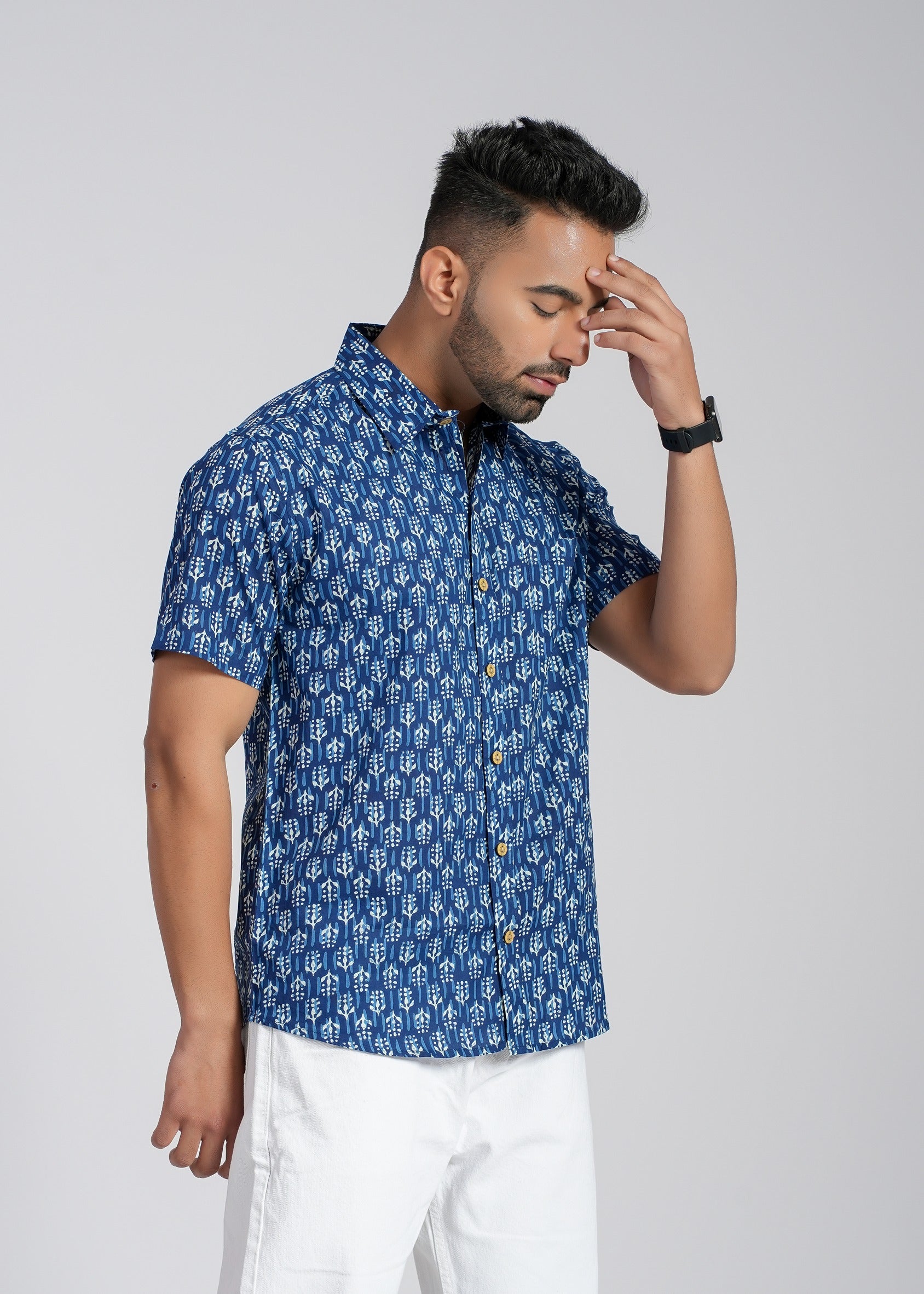Cotton Printed Half Sleeve Shirt