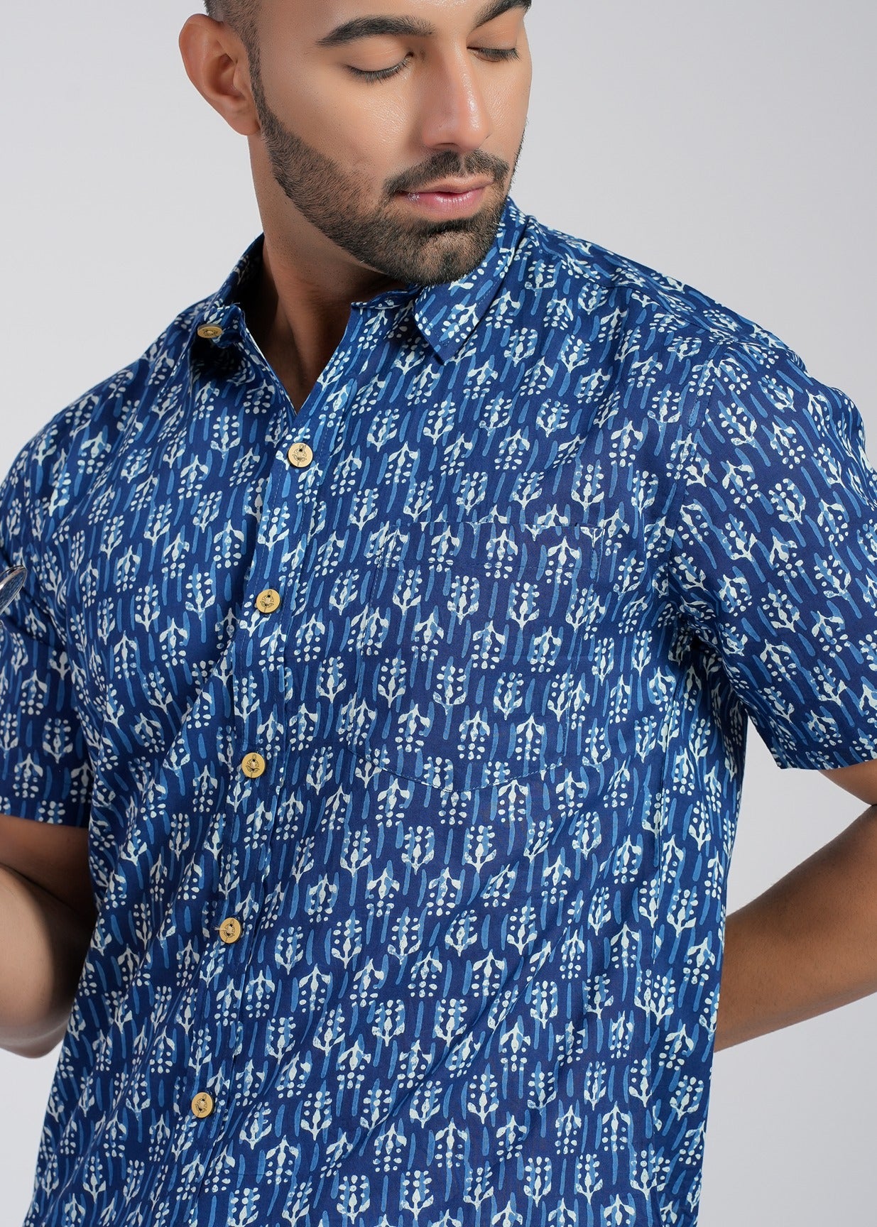 Cotton Printed Half Sleeve Shirt