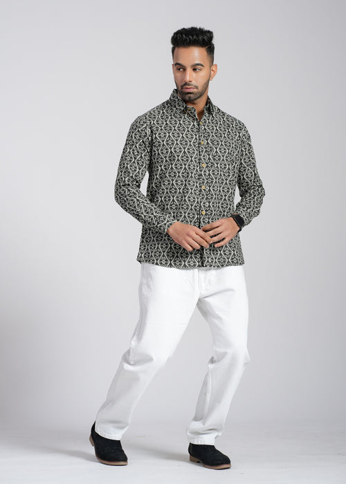 Cotton Printed Full Sleeve Shirt