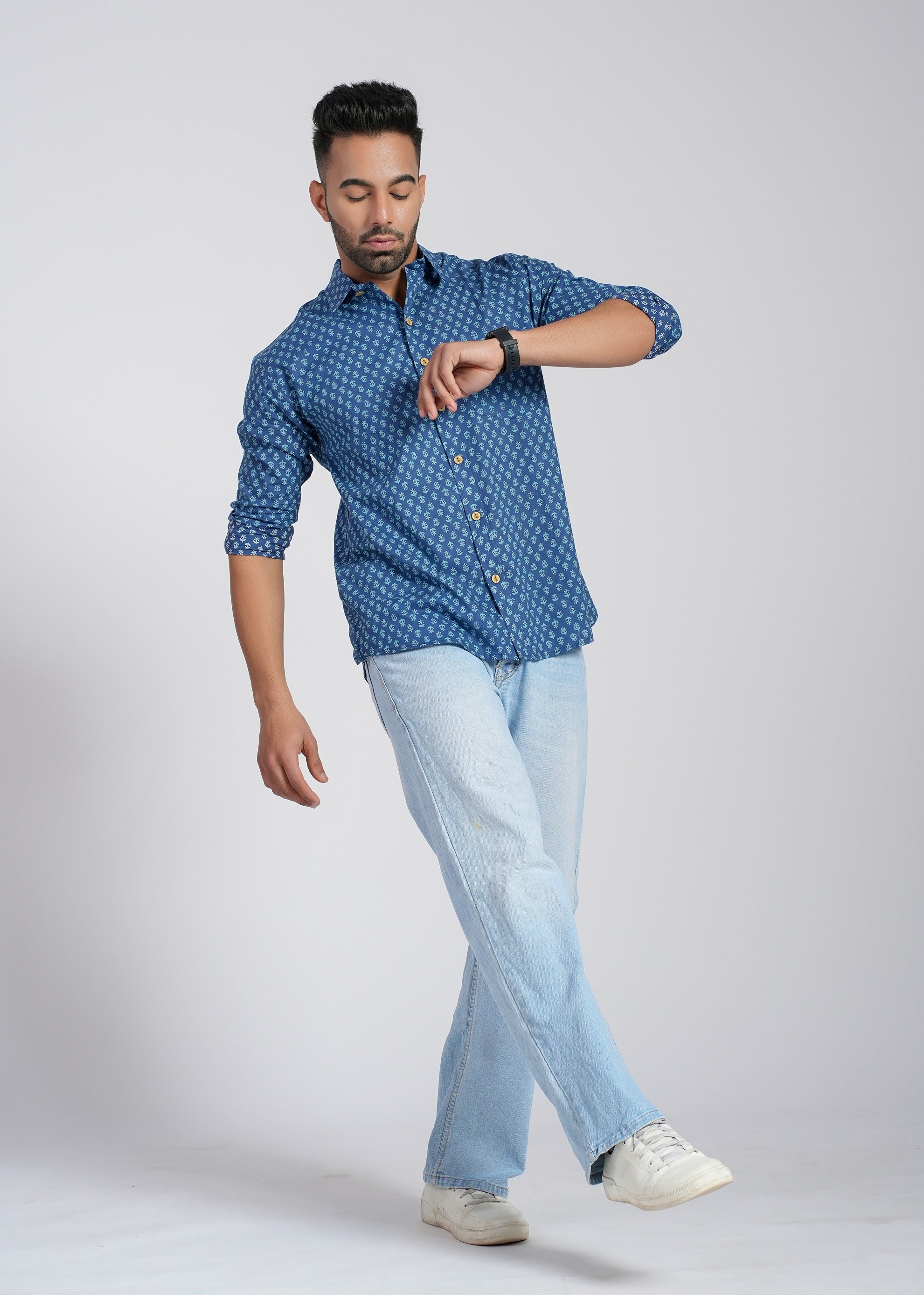 Cotton Printed Full Sleeve Shirt