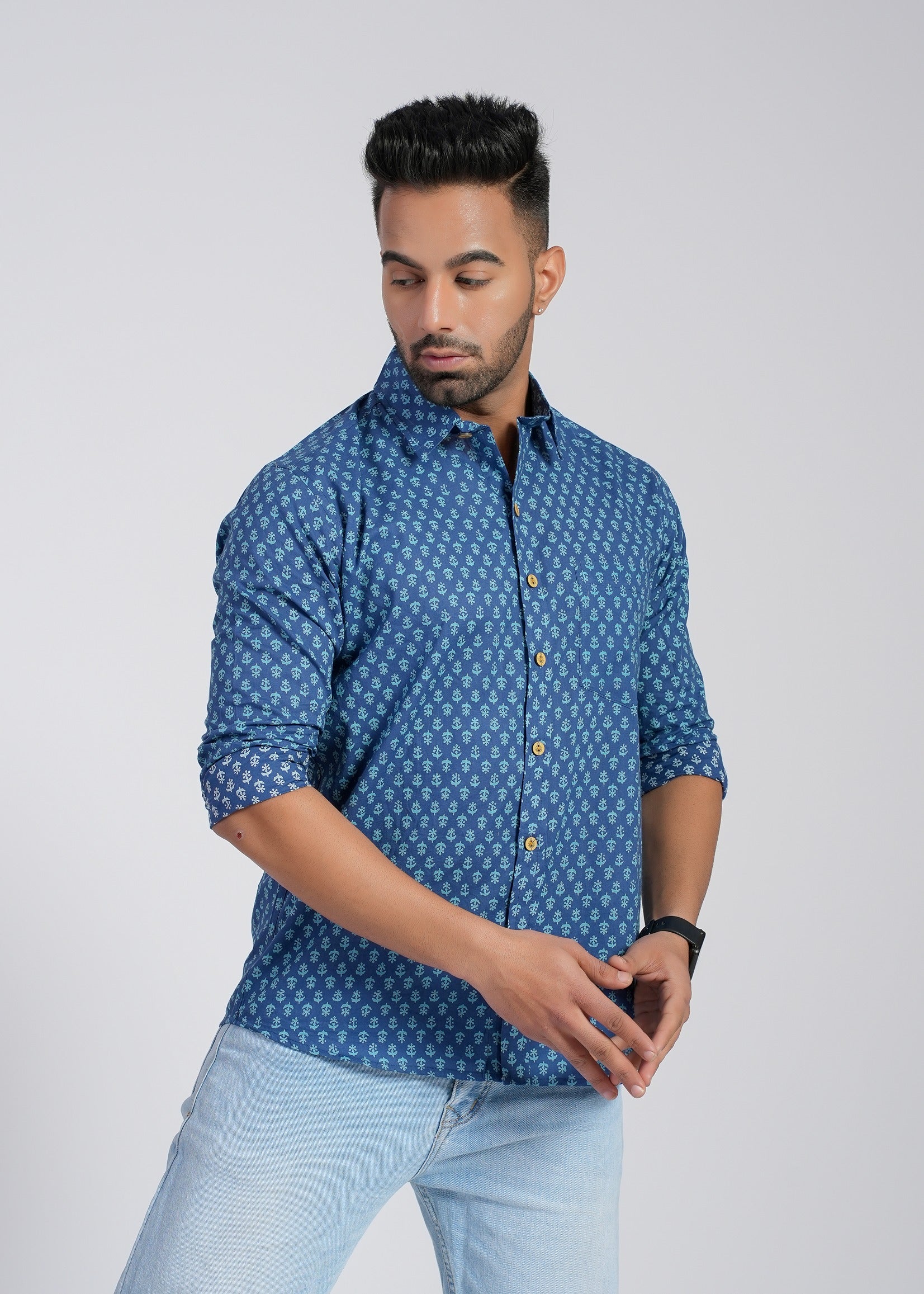 Cotton Printed Full Sleeve Shirt