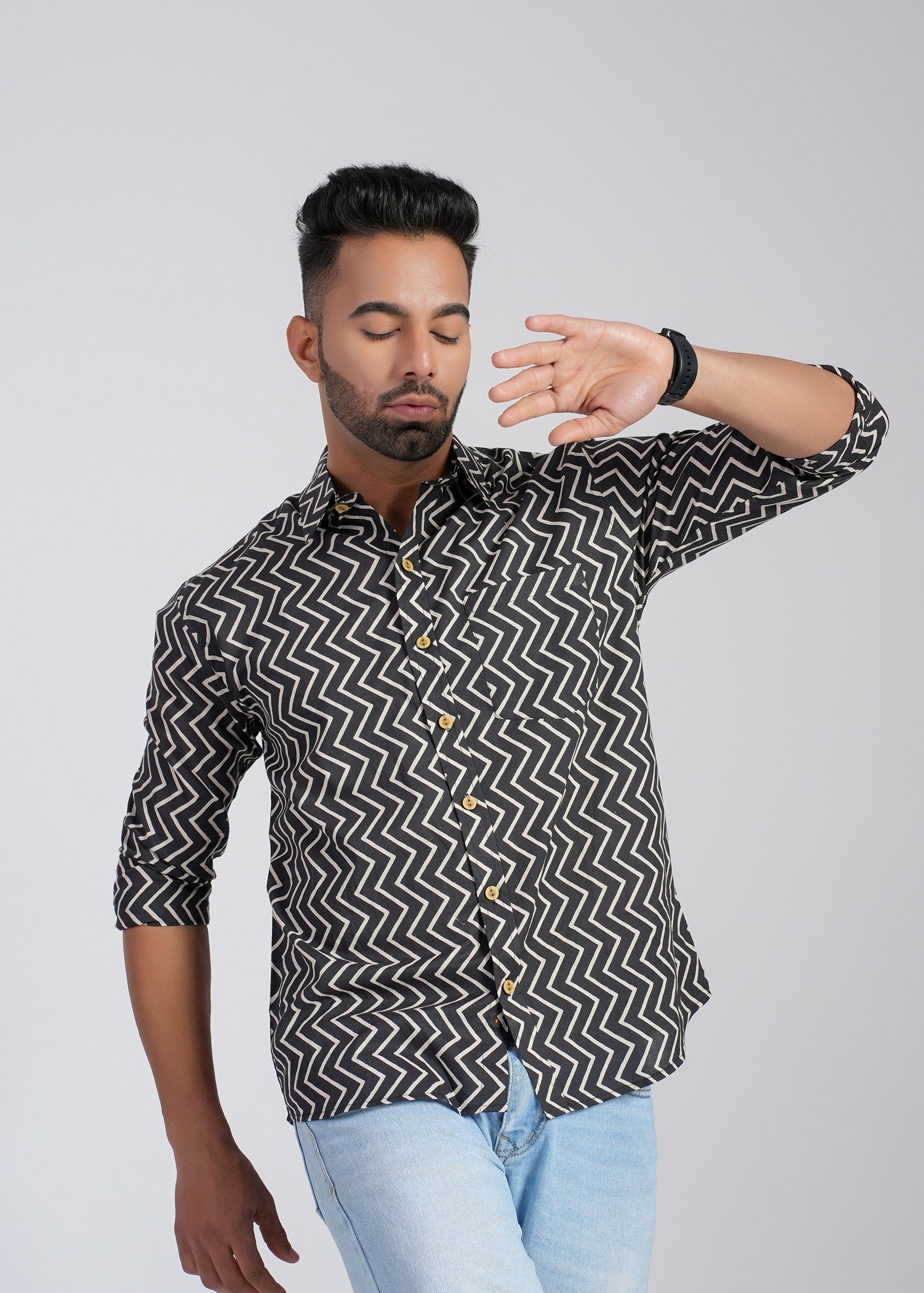Cotton Printed Full Sleeve Shirt