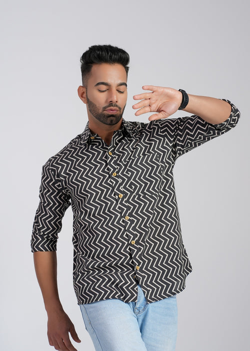 Cotton Printed Full Sleeve Shirt