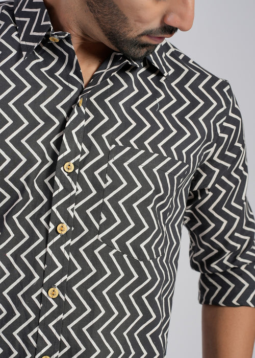 Cotton Printed Full Sleeve Shirt