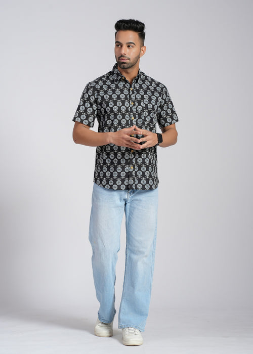 Cotton Printed Half Sleeve Shirt