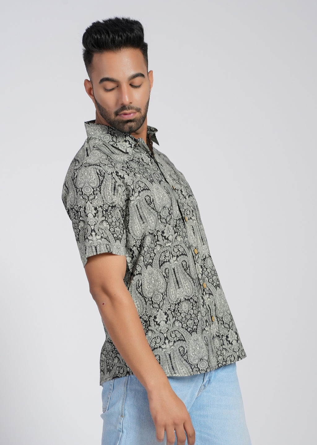 Cotton Printed Half Sleeve Shirt