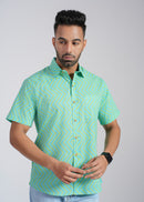 Cotton Printed Half Sleeve Shirt