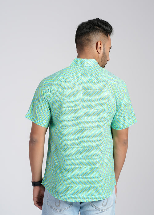 Cotton Printed Half Sleeve Shirt