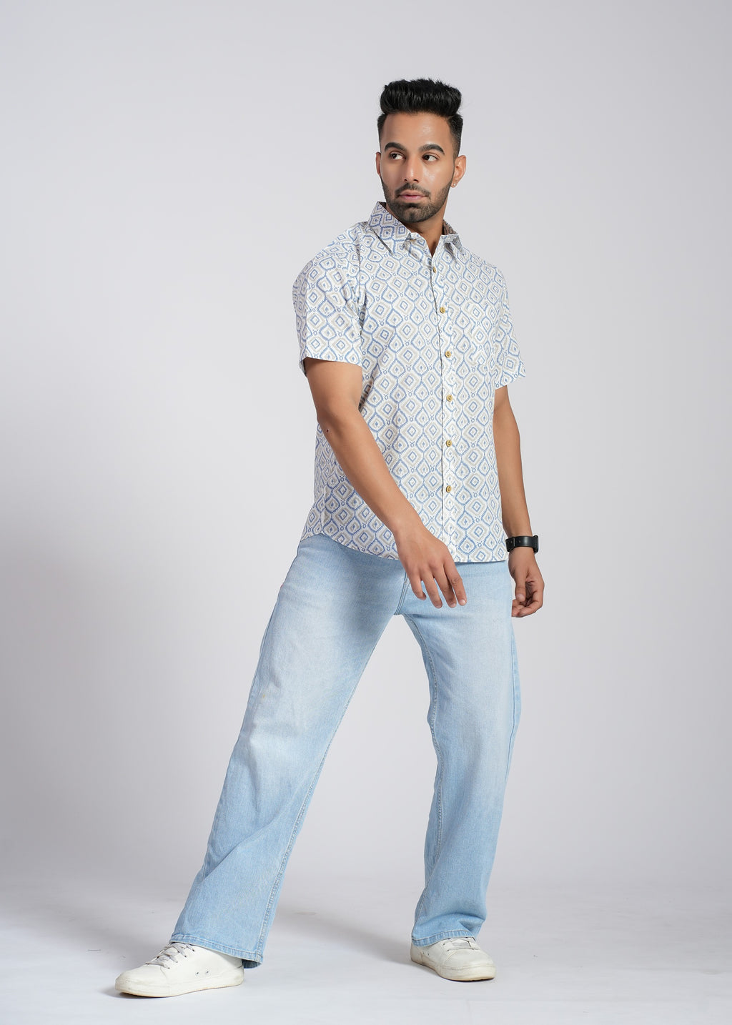 Cotton Printed Half Sleeve Shirt