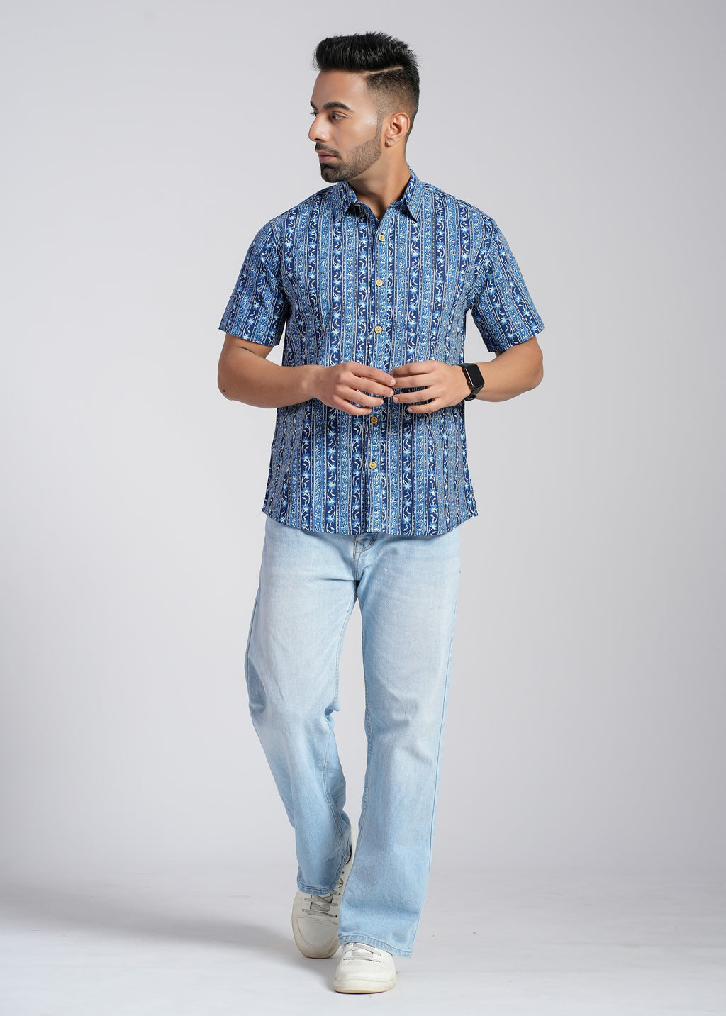 Cotton Printed Half Sleeve Shirt