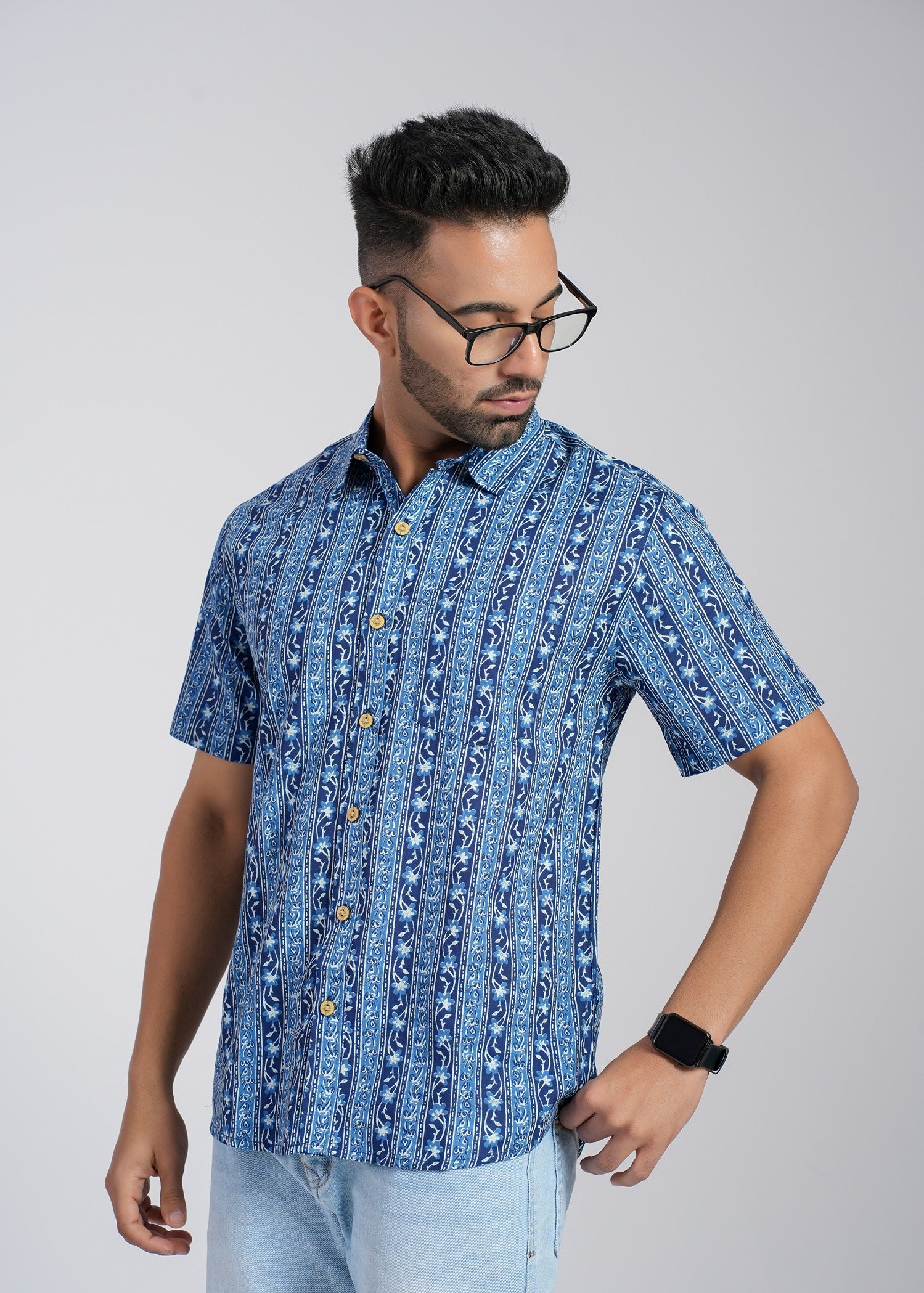 Cotton Printed Half Sleeve Shirt