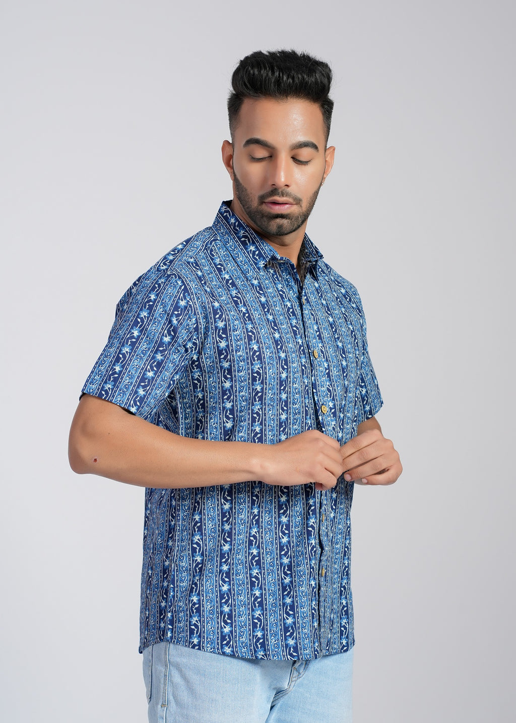Cotton Printed Half Sleeve Shirt