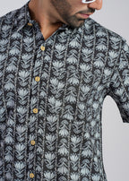 Cotton Printed Half Sleeve Shirt