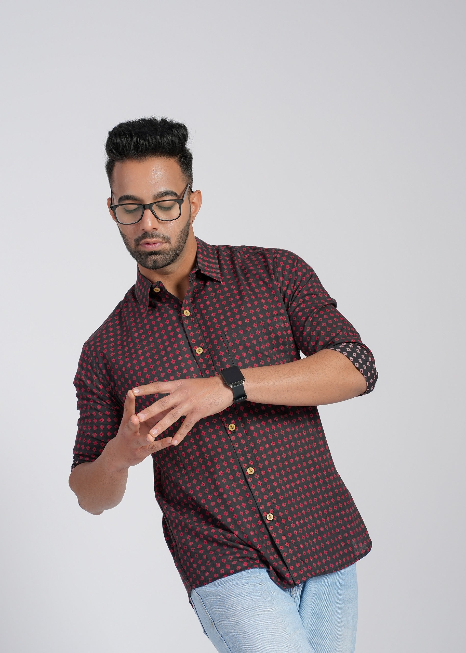 Cotton Printed Full Sleeve Shirt