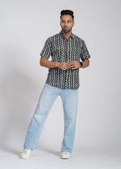 Cotton Printed Half Sleeve Shirt