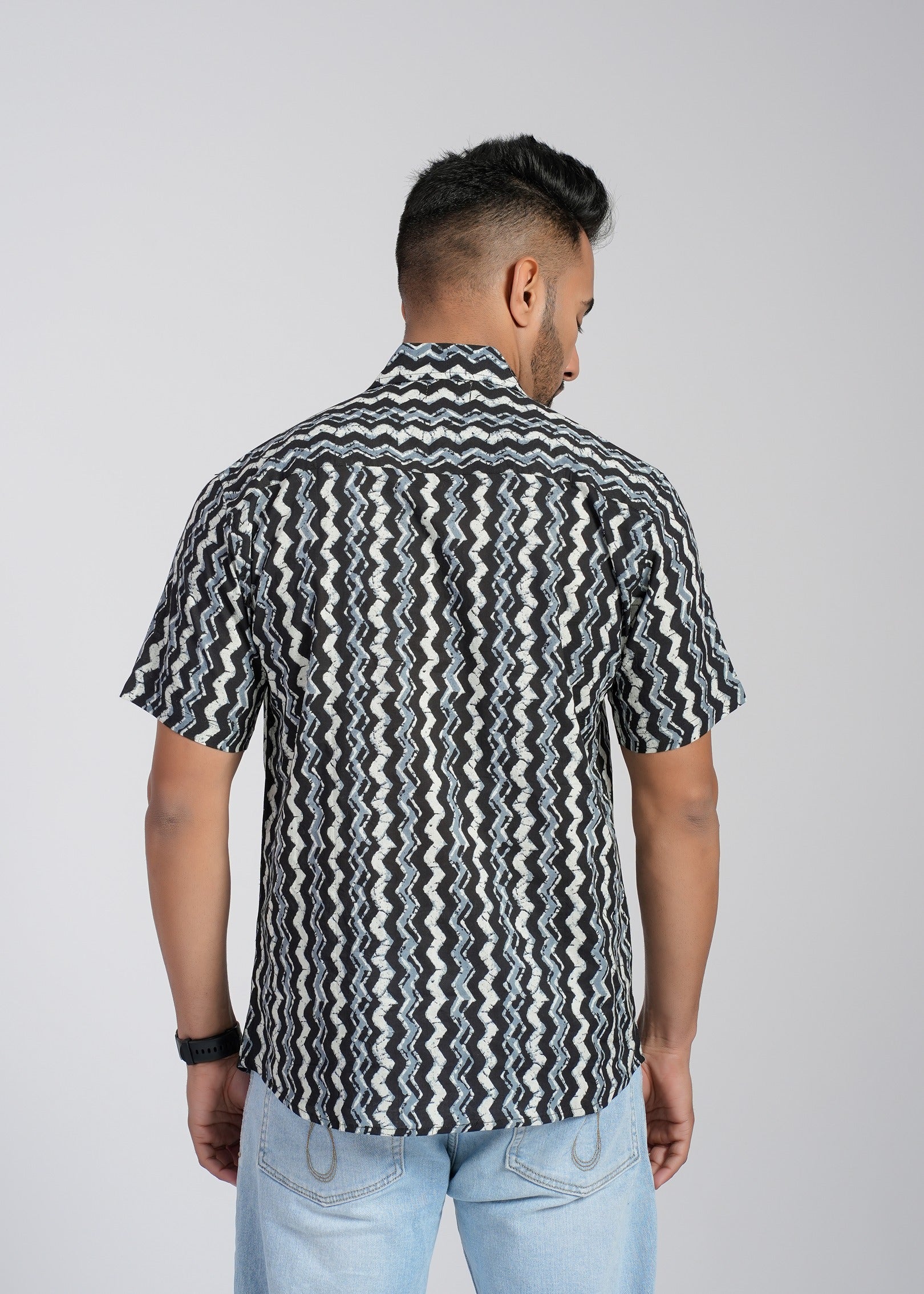 Cotton Printed Half Sleeve Shirt