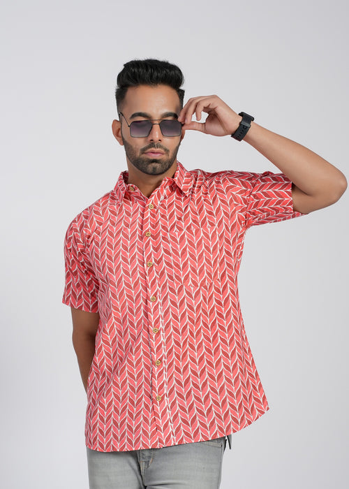 Cotton Printed Half Sleeve Shirt