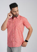 Cotton Printed Half Sleeve Shirt
